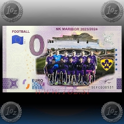 0 EVRO 2024 (NK MARIBOR 2023 / 2024) Spominski Bankovec za 0 Euro *NOVO* 0 EVRO 2024 (NK MARIBOR 2023 / 2024) Spominski Bankovec za 0 Euro *NOVO*