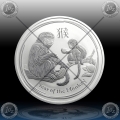 1oz LUNAR II - 2016  "Year of the MONKEY"