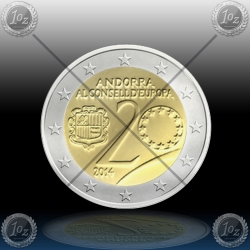 2 EVRO ANDORRA 2014 (Council of Europe) UNC