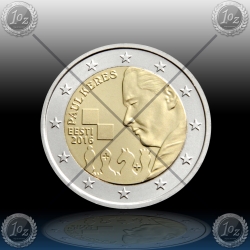 2 EVRO ESTONIJA  2016 "Paul Keres" UNC