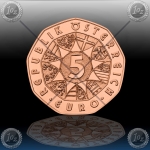 5 EVRO AVSTRIJA 2016 " VELIKA NOČ " UNC