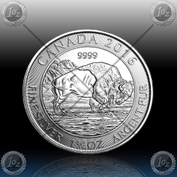 1.25oz KANADA 8 Dollars "KANADSKI BIZON" 2016