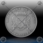 1oz CONGO 1000 Francs CFA "OKAPI" 2015