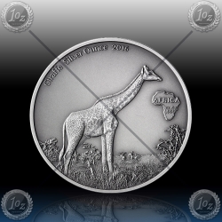 1oz GABON 1000 Francs "ŽIRAFA" 2016