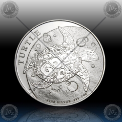 1oz NIUE "TURTLE" 2 Dollars 2017