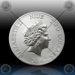 1oz NIUE "TURTLE" 2 Dollars 2016