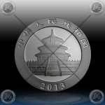 1oz KITAJSKA "Panda" 2013 (Black Rhodium + Gold)