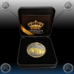 1oz KITAJSKA "Panda" 2013 (Black Rhodium + Gold)