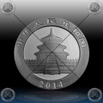 1oz KITAJSKA "Panda" 2014 (Black Rhodium + Gold)
