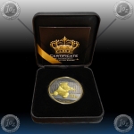 1oz KITAJSKA "Panda" 2015 (Black Rhodium + Gold)