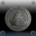 1oz KITAJSKA "Panda" 2016 (Black Rhodium + Gold)