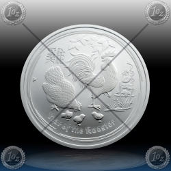 1oz LUNAR II - 2017  "Year of the ROOSTER" BU