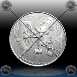 1oz NIUE 2 Dollars 2017 "Disney-Steamboat Willie" UNC