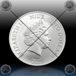 1oz NIUE "TURTLE" 2 Dollars 2017