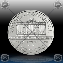 1oz AVSTRIJA 1,50€  "Philharmoniker" 2017