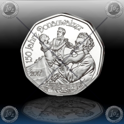 5 EVRO AVSTRIJA 2017 "NOVO LETO - Donauwalzer" SREBRO 5 EVRO AVSTRIJA 2017 "NOVO LETO - Donauwalzer" SREBRO