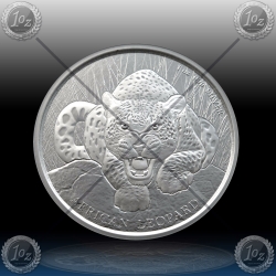 1oz GHANA 5 Cedis "AFRICAN LEOPARD" 2017 *BU 1oz GHANA 5 Cedis "AFRICAN LEOPARD" 2017 *BU