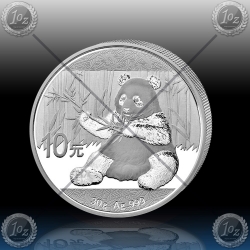 1oz (30g) KITAJSKA "Panda" 10 Yuan 2017 BU