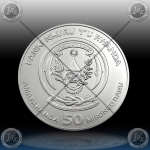 1oz RUANDA 2017 (LUNAR - Year of the ROOSTER) BU