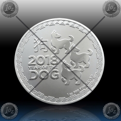 1oz NIUE - LUNAR "Year of the Dog" 2 Dollars 2018 1oz NIUE - LUNAR "Year of the Dog" 2 Dollars 2018