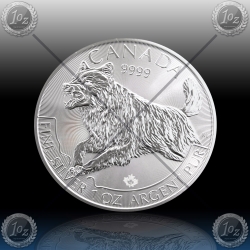 1oz KANADA 5 Dollars 2018 (PREDATOR SERIES - VOLK) UNC