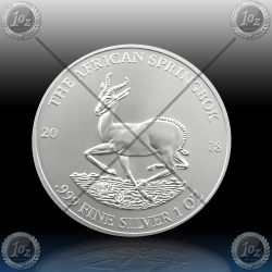 1oz GABON 1000 Francs CFA "Springbock" 2018