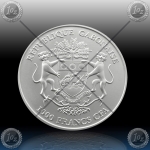 1oz GABON 1000 Francs CFA "Springbock" 2018