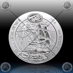 1oz RUANDA 2018 (Nautical Ounce - HMS Endeavour) BU