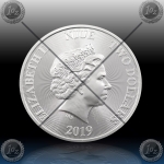 1oz NIUE 2 Dollars 2019 "LION of JUDAH" UNC