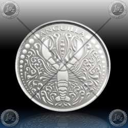 1oz ANGUILLA 2 Dollars 2018 (Lobster) BU