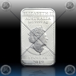 1oz "The Perth Mint" 1 Dollar 2019 (ORIENTAL DRAGON - Rectangular) BU