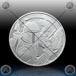 1oz NIUE 2 Dollars 2020 (STAR WARS - Boba Fett) UNC