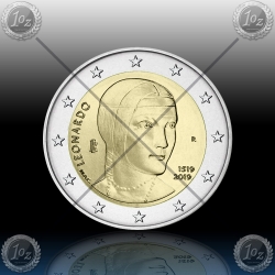 2 EVRO ITALIJA 2019 "Leonardo da Vinci" UNC
