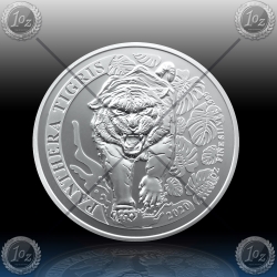 1oz LAOS (LAO  PDR) 500 Kip 2020 (PANTHERA TIGER) UNC