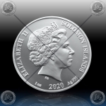 1oz SOLOMON ISLANDS $3.14 Dollars 2020 ( π = 3.14) BU