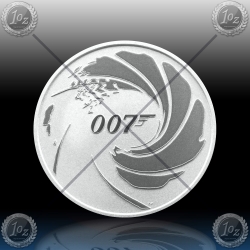 1oz TUVALU $1 Dollar 2020 (JAMES BOND 007) BU