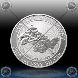 1oz AUSTRALIJA $1 (AUSTRALIEN NUGGET) 2019 *BU