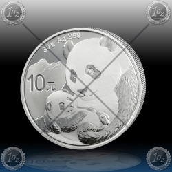 1oz (30g) KITAJSKA "Panda" 10 Yuan 2019 BU