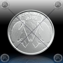 1oz ANGUILLA 2 Dollars 2019 (LOBSTER) BU