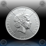 1oz NIUE 2 Dollars 2020 "JURASSIC PARK T-REX " UNC
