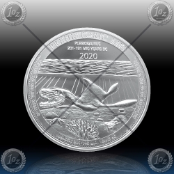 1oz CONGO 20 FRANCS 2020 (PREHISTORIC LIFE / Plesiosaurus) BU 1oz CONGO 20 FRANCS 2020 (PREHISTORIC LIFE / Plesiosaurus) BU