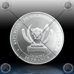 1oz CONGO 20 FRANCS 2020 (PREHISTORIC LIFE / T-REX) BU
