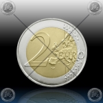 2 EVRO MALTA 2020 (Temples of Skorba) Mint Mark * KARTICA