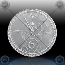 1oz TOKELAU $ 6 DOLLARS 2020 (CHRONOS) BU