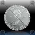 1oz TOKELAU $ 6 DOLLARS 2020 (CHRONOS) BU