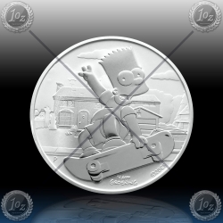 1oz TUVALU $1 (SIMPSONS - Bart Simpson) 2020 * BU