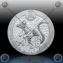 1oz RUANDA 2020 (LUNAR - Year of the Rat) BU