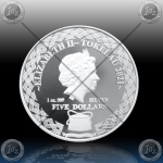 1 oz TOKELAU $5 Dollars 2021 (TAUTU - Porcupine Fish) BU