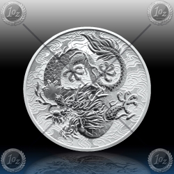 1oz AUSTRALIJA "The Perth Mint" 1 Dollar 2021 (Dragon) BU