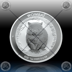 1oz AUSTRALIJA $1 (WOMBAT) 2021 * BU